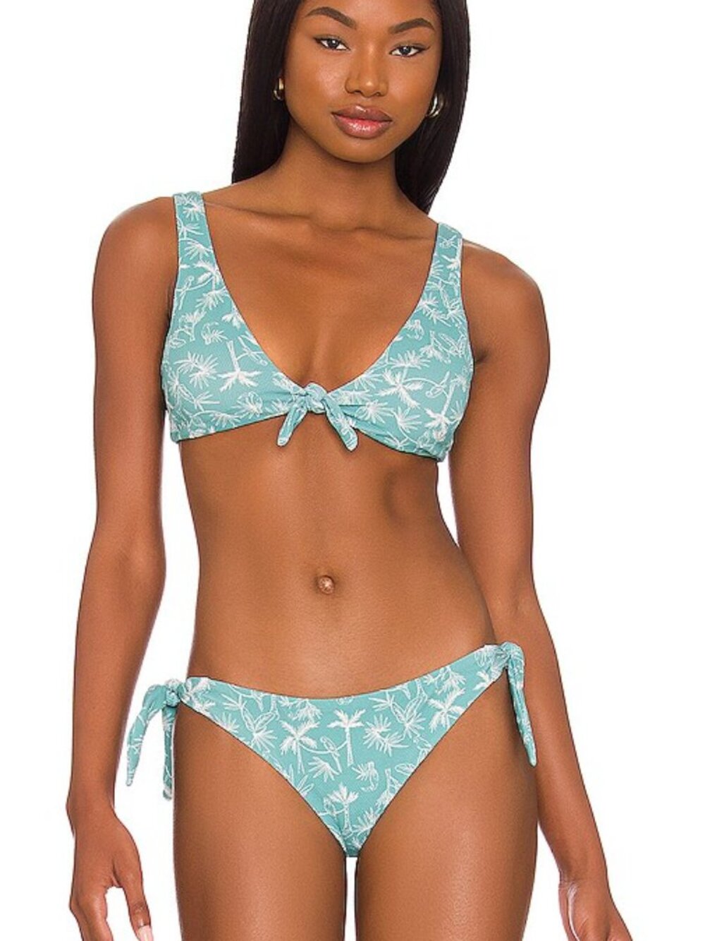NWT Eberjey Bikini top & bottom Ocean Bay/Sand size L